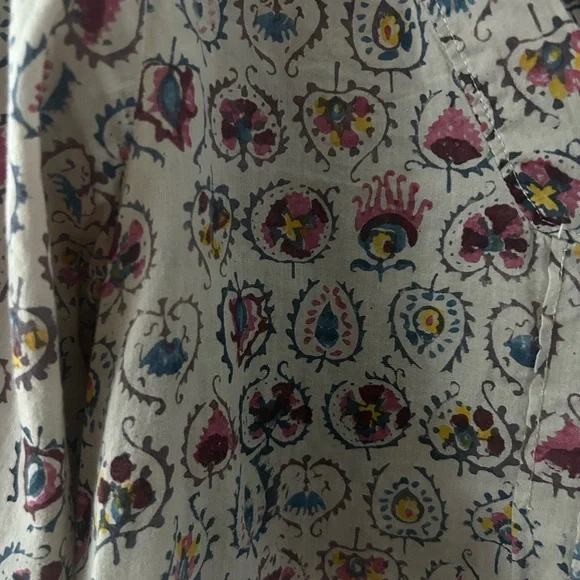 Magnolia Pearl Brown Flower Pintuck three-quarter length sleeves - Picture 4 of 7